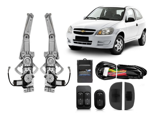 Kit Vidro Eletrico Celta 2 Portas 2000 2001 2002 2003 Sensor