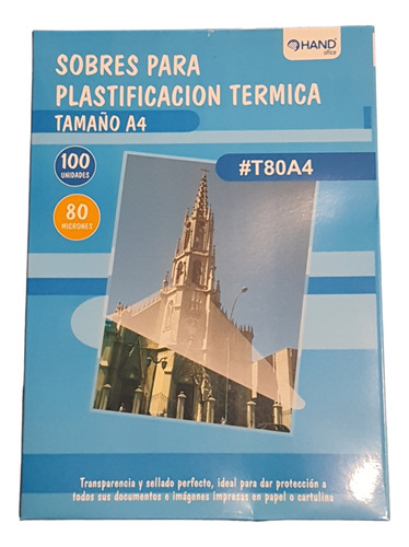 Sobres Para Plastificadora Termica Tamaño A4 De 80 Micrones.