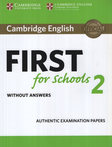 Cambridge English First For Schools 2 - Student's Book No Ke