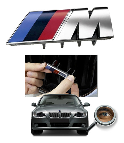 Emblema M Insig Parrilla P/ Bmw Montaje Externo Tuningchrome