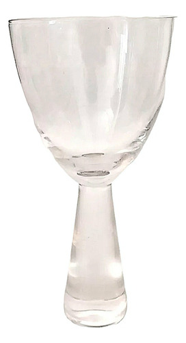 Copa De Vino X1 C/pie Maciso S/cristal  18cm Alto