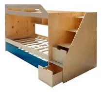 Comprar Litera Earl Natural Camas Piezas Muebles Twins Literas