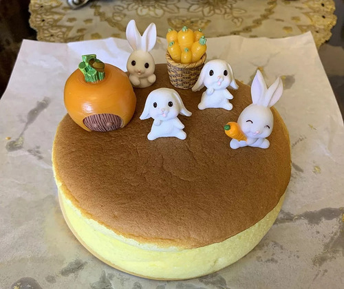 Fe 7 Piezas De Muñecas De Conejo En Miniatura De Jardín De