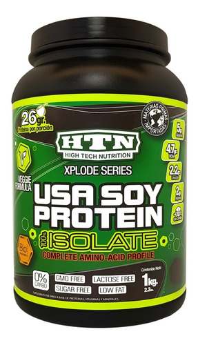 Usa Soy Protein 1 Kg Htn Apta Veganos Diabeticos Soja