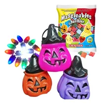 Comprar Combo Caramelera Calabaza Capsula Led Multicolor Y Caramelos