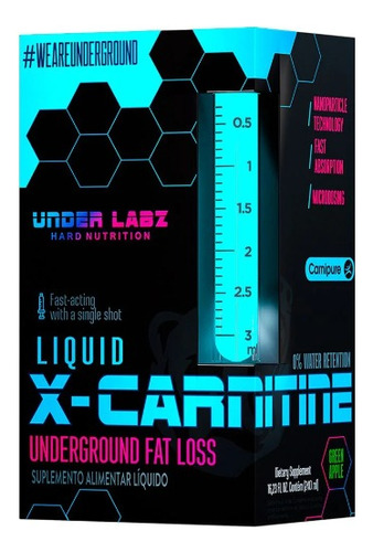 X - Carnitine 240ml Under Labz + Cromo - Importado!