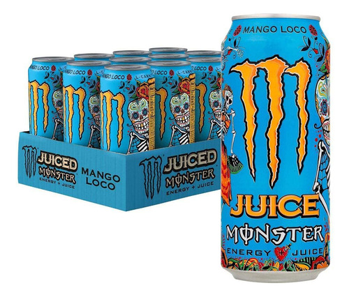 Energético Monster Juice Mango Loco Pack 6 Latas 473ml