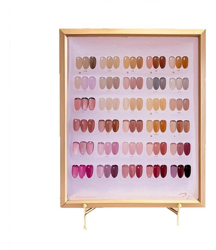 Soporte De La Paleta De Colores Plegable Manicura Muestra M