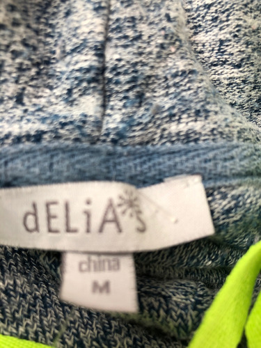 Sudadera Delias De Color Azul Talla M (Usado)