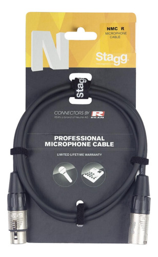 Stagg Nmc15r Cable De Micrófono Xlr A Xlr 15 Metros