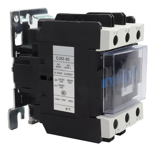 Contactor Eléctrico Industrial De Alta Sensibilidad Cjx2-801