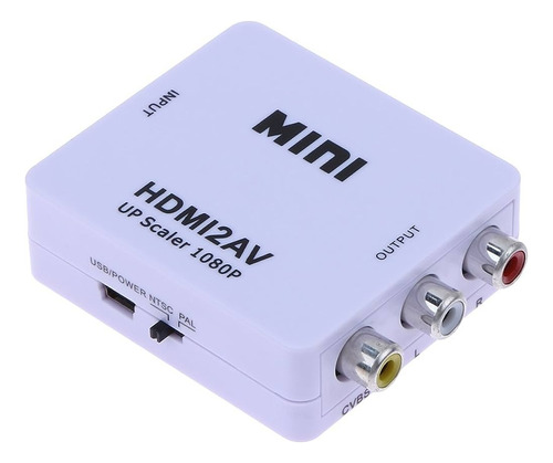 Adaptador Conversor Convertidor Hdmi A Rca / Av - Escar