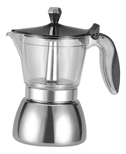 Cafetera Olla Portátil Anti Escaldado Mango Moka Pot 180ml