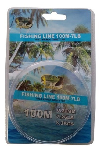 Nylon Monofilamento Bright East Para Pesca 0.20mm 100 Metros