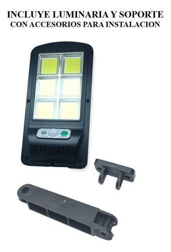 Imagen 6 de 10 de Reflector Solar Led Luminaria Calle 30w Sensor Y Fotocelula