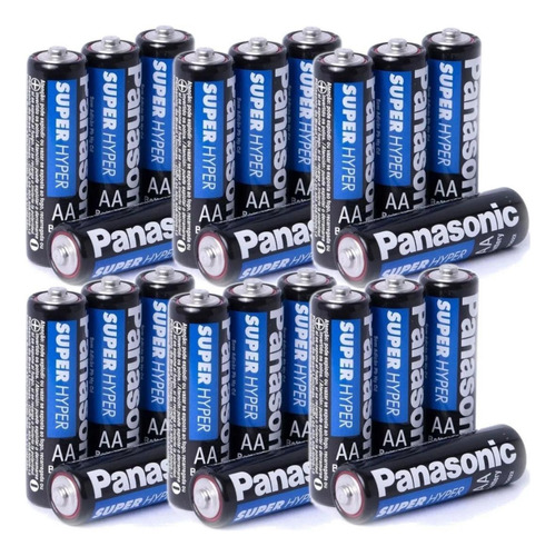 Kit Pilha Palito Aaa 24un + Aa 24un Panasonic Comum Original