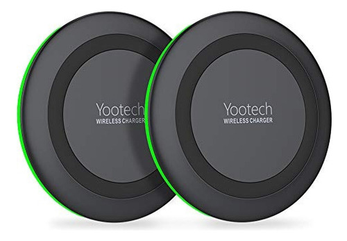 Yootech 2 Unidades Cargador Inalambrico Con Certificacion Qi