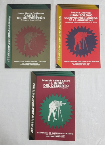 Lote De 3 Libros Coleccion Identidad Nacional B7