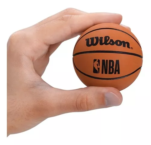 Mini Bola Basquete NBA Dribbler Wilson Marrom Anti-Stress - Bola de Basquete  - Magazine Luiza