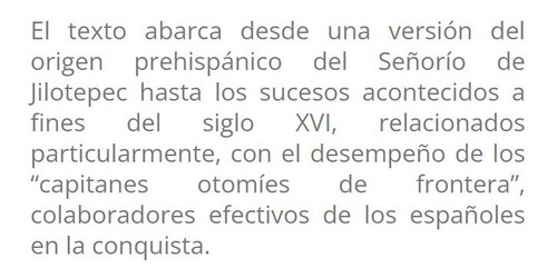 Códice De Jilotepec - Conaculta + Sorpresa