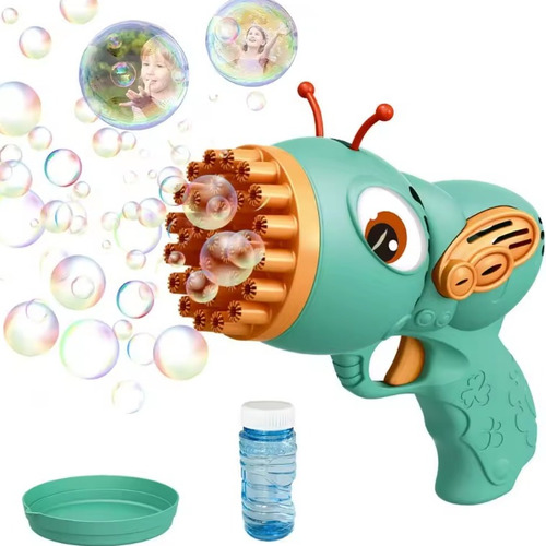 Pistola Lanzador De Burbujas Para Niños Niñas Bubble Gun Toy