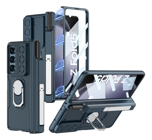 Adecuado Para Samsung Z Fold5 Magnetic Armor Push Window Mob