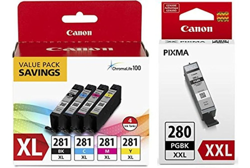 Canon - Paquete De Valor De Tanque De Tinta De 4 Colores