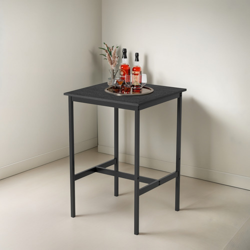Mesa De Bar Industrial Fácil Montaje Estructura Resistente N