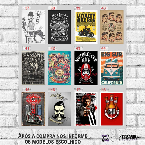 Imagem 2 de 10 de 5 Pôsteres Cartaz Vintage Retro Filmes P/ Emoldurar 20x30cm