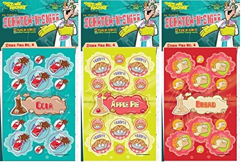 Arañazos Del Dr. Stinky N Sniff Pegatinas 3-pack-pastel De M