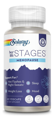 Menopausia Her Life Stages Solaray 60 Cápsula Vegetales