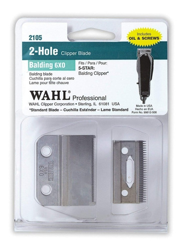 Cuchilla De Repuesto Máquina Balding Wahl Wc-2105