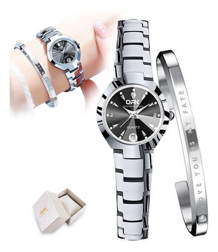 Reloj Pulsera De Mujer Para Moda Original Impermeab Opk 8105