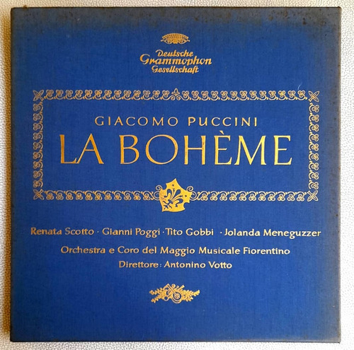 Disco Vinilo Album De Coleccion Opera La Boheme De Puccini.
