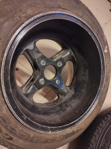 2 Llantas 13 X 7 Con Cubiertas (gastadas)