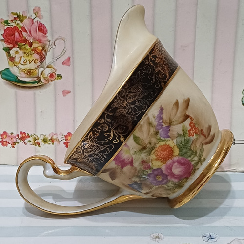 Lechera De Porcelana Tsuji Pintada A Mano