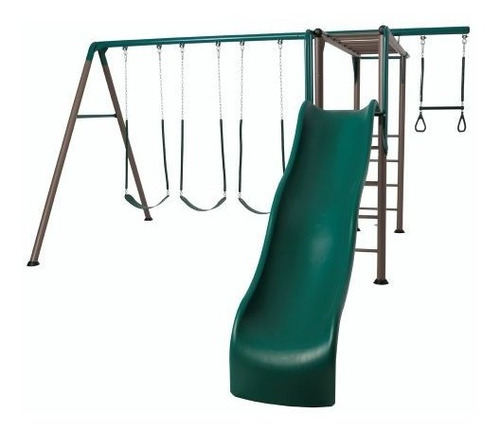 Lifetime Monkey Bar Adventure Swing Set Con Tobogan Ondulad