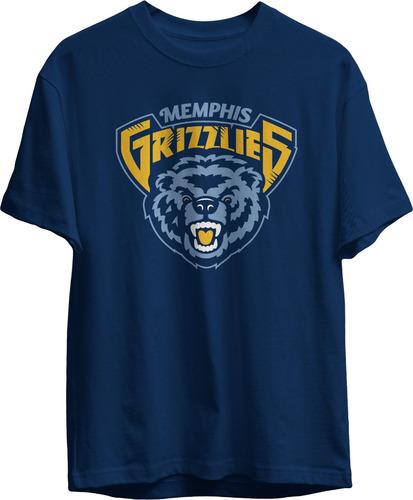 Remera Basket Nba Memphis Grizzlies Logo Alternativo Vintage