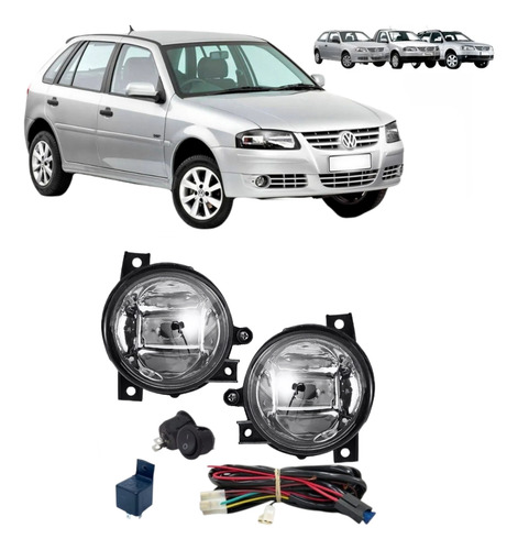 Kit Farol Milha Volks Polo 2003 - 2006 Com Chicote Rele Bt