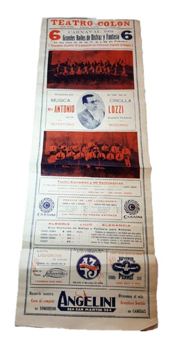 Rosario Carnaval 1931 43 Afiche Original Unico Ro 1361