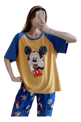 Pijama Pantalon Y Remera Stitch Minnie Donald Daisy Mickey