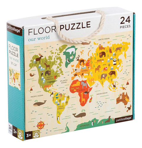 Petit Collage Floor Puzzle, Our World, 24 Piezas ' Rompecabe