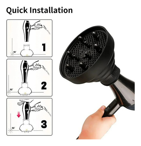 Difusor De Silicona Para Secador De Pelo, Secador De Pelo Ri