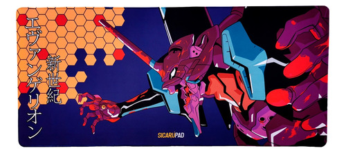 Mouse Pad Gamer Xl Evangelion Unidad-01 Sicarúpad 90 X 40cm