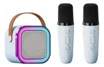 Comprar Caixa de Som K12 com 2 Microfone Karaokê sem Fio Bluetooth Led Cor Azul 110vu002F220v Genérica