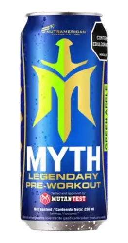 Myth Energizante Pre Workout X 12, Envio - mL a $31