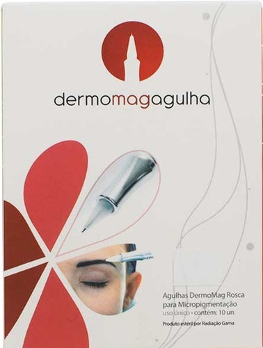 Imagem 1 de 1 de Kit Dermomag 10 Ponteiras Circular + 10 Agulhas 03 Pontas + Brinde