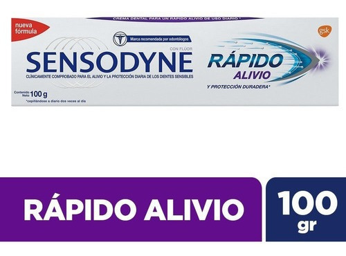 Crema Dental Sensodyne Rapido Alivio X 100g