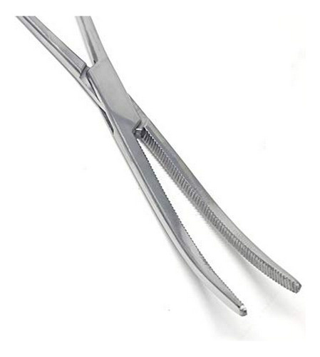 Pinzas De Hemostasia Curvas De Acero Inoxidable 12 Con Serr