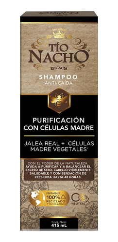 Tio Nacho Shampoo Células Madre Vegetales 415 Ml